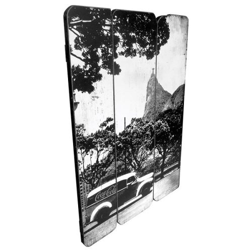 Coke Wood Wall Plaque Landscape Rio
