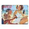 Coke Wood Wall Plaque Pinup Couple