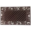 Cast Iron Doormat Snail Leaf w/coir