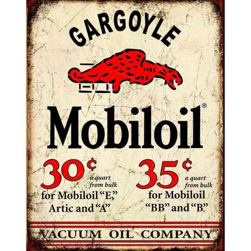 Mobil Gargoyle Metal Tin Sign