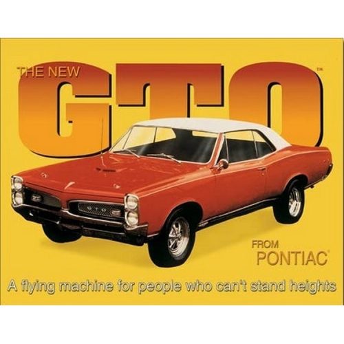 Pontiac GTO Metal Tin Sign