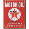 Texaco Lubricates Perfectly Metal Tin Sign