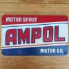 Ampol Motor Spirit Motor Oil 37cm Cast Iron Sign