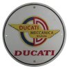 Ducati Meccanica Bologna Cast Iron Round Sign