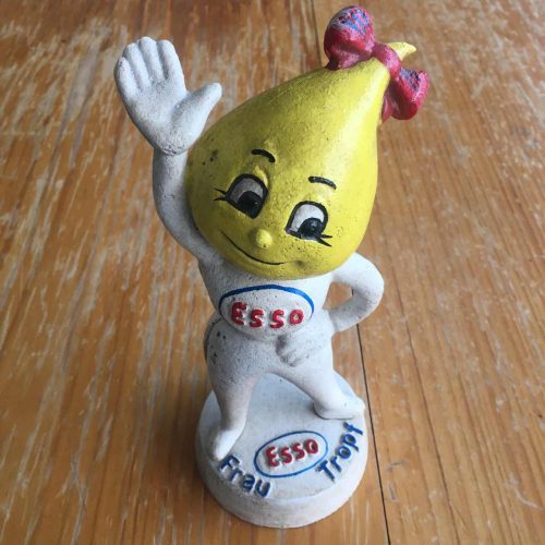 ESSO Girl Mrs Drip cast iron money bank