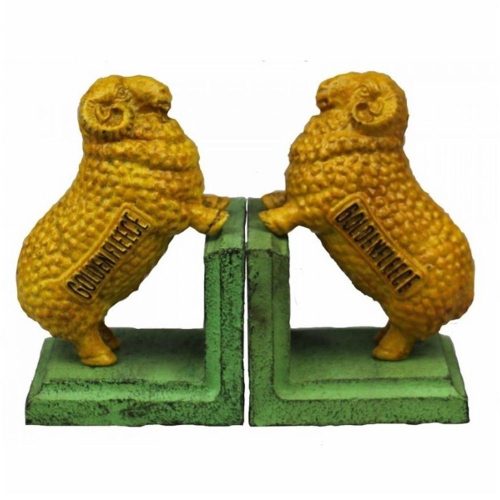 Golden Fleece Cast Iron Bookends