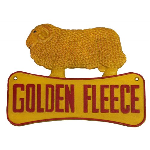 Golden Fleece Ram Cast Iron Sign