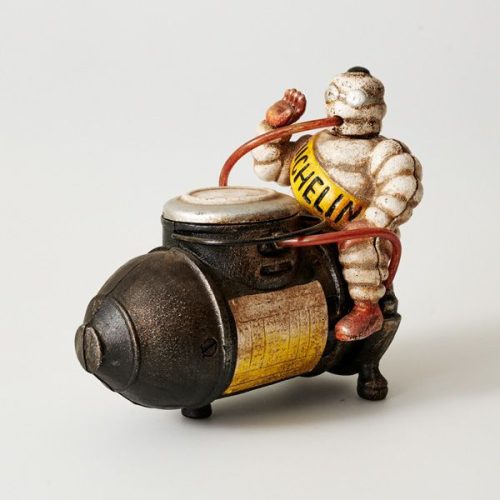 Cast Iron 21cm Michelin Man & Compressor