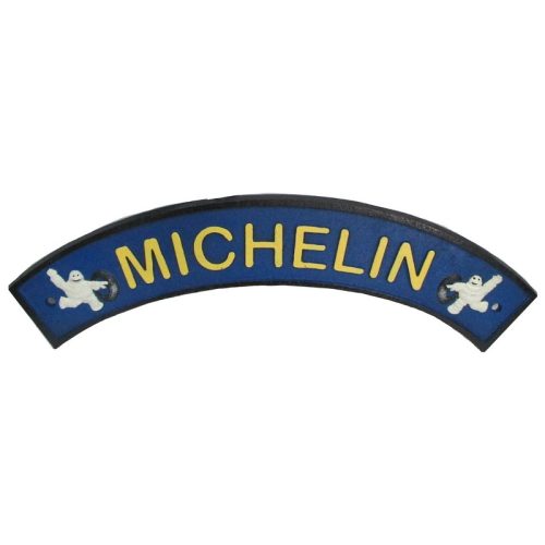 Michelin Tyre Man Curved Cast Iron Sign