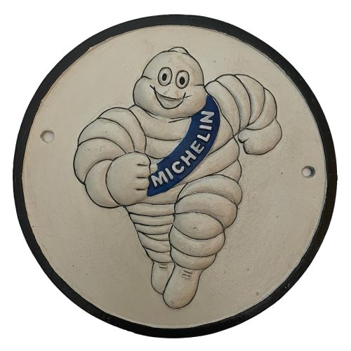 Michelin Tyre Man Cast Iron Circle Sign