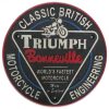 Triumph Cast Iron Round Sign