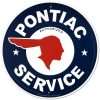 pontiac service metal tin sign