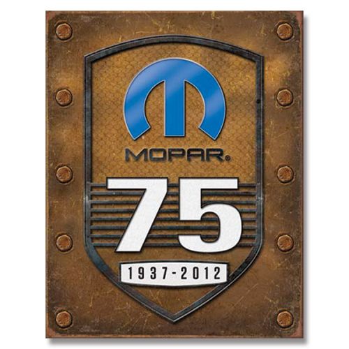 Mopar 75th Anniversary Metal Tin Sign