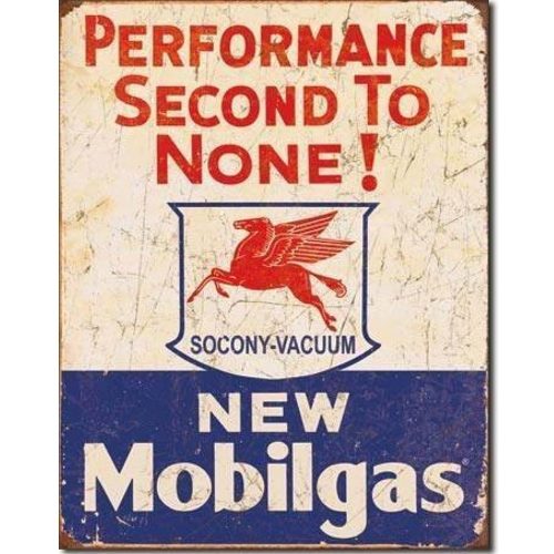 Pegasus Mobilgas Second To None Metal Tin Sign