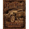 Rat Rod Garage Metal Tin Sign