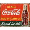 Coke Part of Every Day Metal Tin Sign