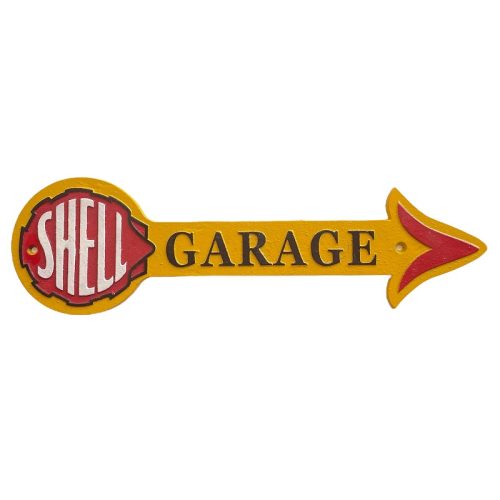 Shell Garage Arrow Cast Iron Sign