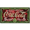 Coke 1900's 5 cent Metal Tin Sign
