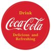 Coke Round Button Sign