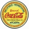 Coke Round Keg Sign