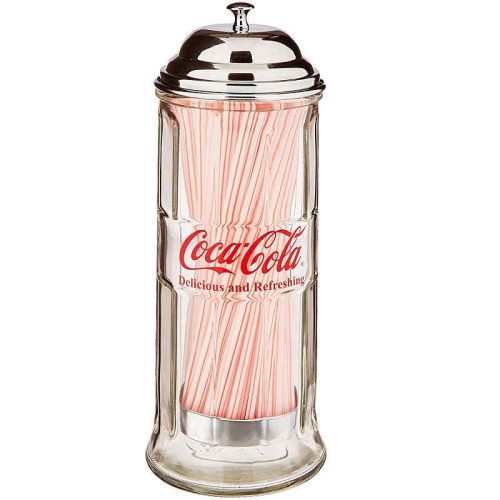 Coke Glass Straw Dispenser
