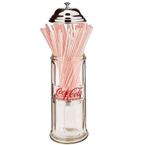 Coke Glass Straw Dispenser