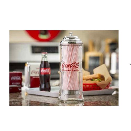 Coke Glass Straw Dispenser