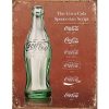 Coke Script Heritage Metal Tin Sign