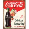Coke Sprite Boy 5 Cents Metal Tin Sign