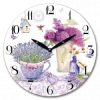 Lavender Flower Wall Clock