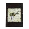 Metal Lavender Table Clock