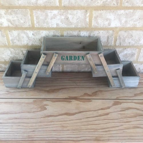 Rustic Folding Wooden Planter