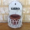 Rustic Wooden Planter including Pot