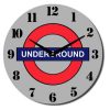 London Underground Glass Wall Clock