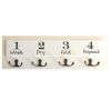 1234 Laundry Wooden hook Rack