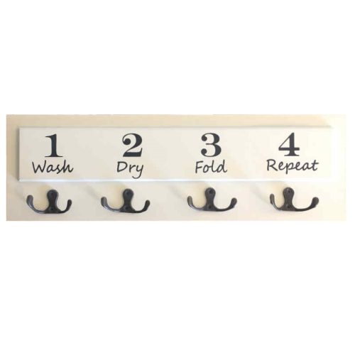 1234 Laundry Wooden hook Rack