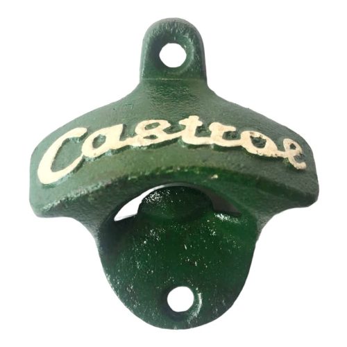 Cast Iron Castrol Bottle Opener Green
