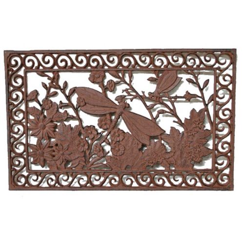 Cast Iron Dragonfly Doormat