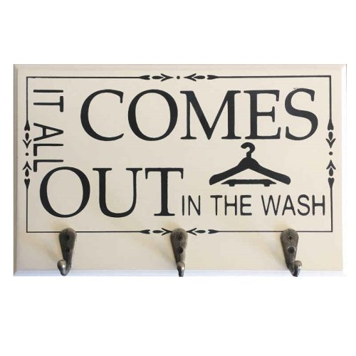 White Laundry Wooden Rack