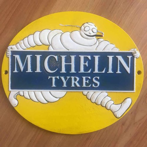 Michelin Man Tyres Cast Iron Sign