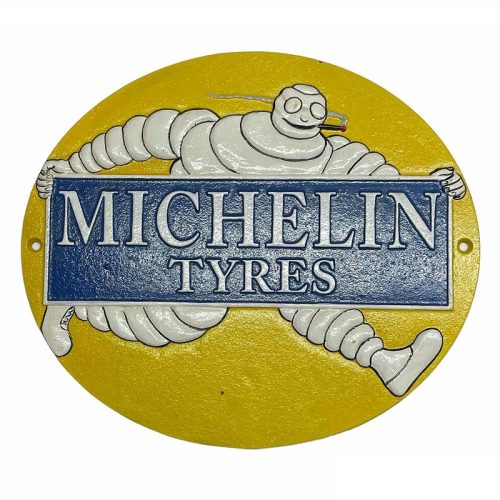 Michelin Man Tyres Cast Iron Sign Main