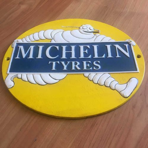 Michelin Man Tyres Cast Iron Sign