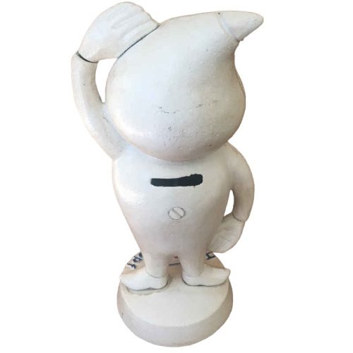 White ESSO Boy Mr Drip cast iron money bank