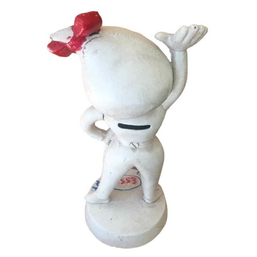 White ESSO Girl Mrs Drip cast iron money bank