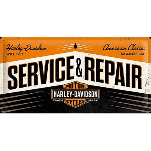 Harley Service & Repair Metal Tin Sign