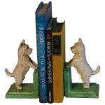 Cast Iron Westie Dog Bookends