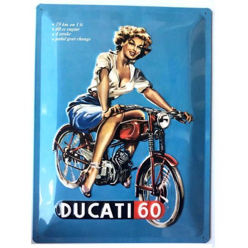 Ducati Embossed Sign