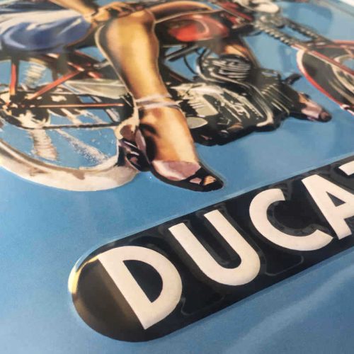 Ducati Embossed Sign