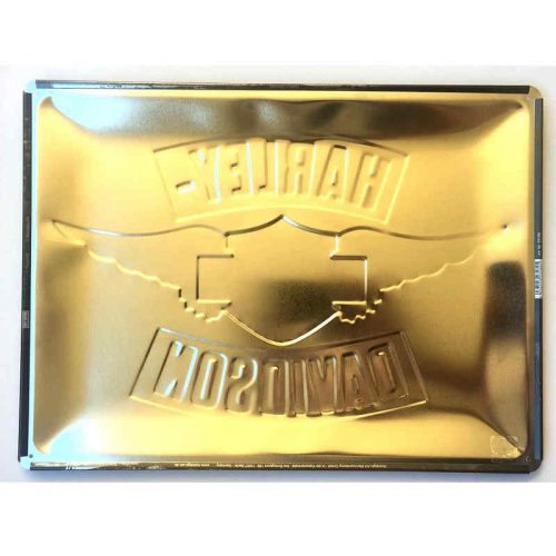 Harley Davidson Silver Wings Embossed Sign