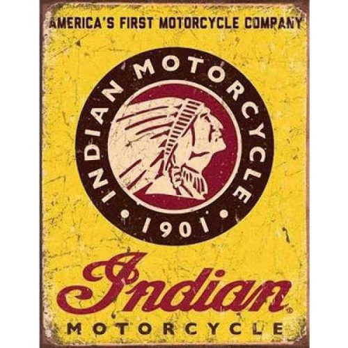 Indian Motorcycles Since 1901 Tin Sign